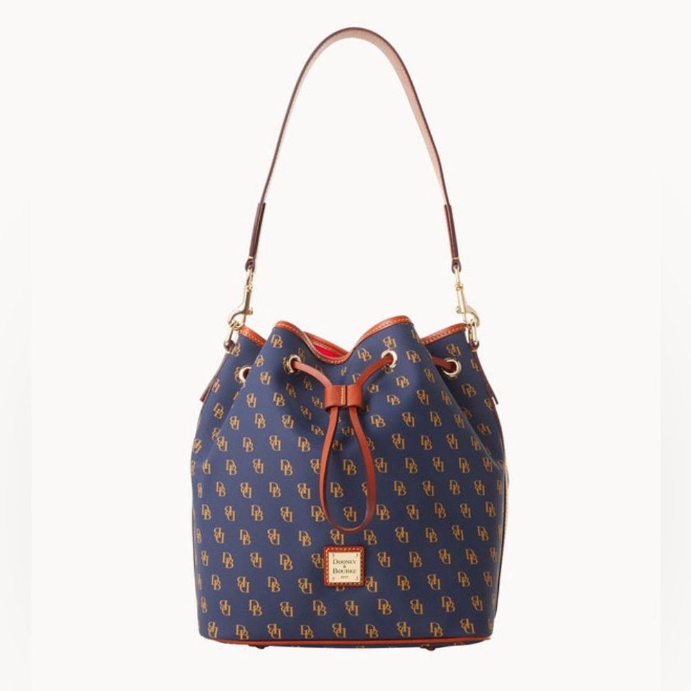 Dooney & Bourke Navy Gretta Drawstring Bag
